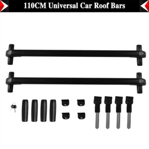 Roof Rack Cross Bars For Audi S4 A4 B8 4DR 43.3" Car Luggage Carrier Aluminum US - Picture 1 of 12