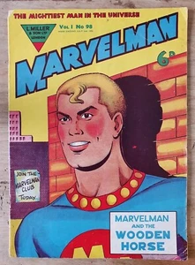 MARVELMAN AND THE WOODEN HORSE COMIC VOL 1 NO 98 JULI 2 1955 RARE L MILLER N075 - Bild 1 von 8