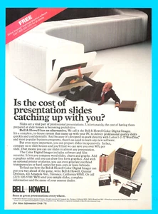 1986 Bell & Howell Diaprojektor Vintage Print Werbung Computer Digital Elektronik - Bild 1 von 3