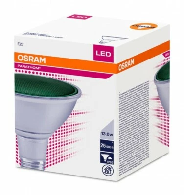 OSRAM PAR38 ideal für Garten Pflanzen Beleuchtung grün IP65 E27 EEK:F (Spk.A-G) - Bild 1 von 3