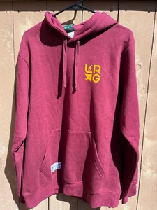 LRG Lifted Research Group Maroon  Hoodie Sweatshirt - Men's Sz M NEW - Picture 1 of 10