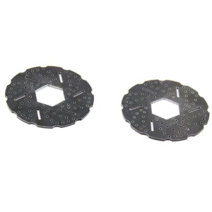Disc Brake Carbon fibre Surface for wheel hydraulic 2PCS for 1/5 HPI RV KM BAJA - Picture 1 of 4