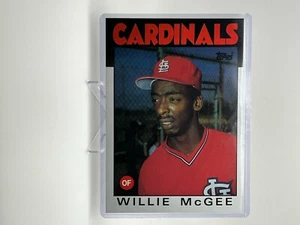 1986 Topps Super Willie McGee Baseball Card #2 NM-Mint FREE SHIPPING - Picture 1 of 3
