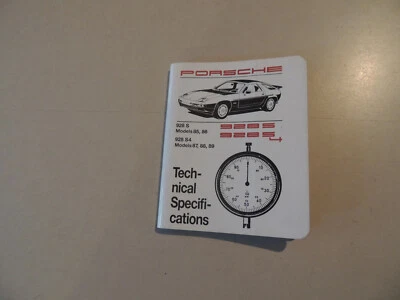  Porsche 928 S 1985/86 S4 1987-1989  Technical Specification book - Bild 1 von 4