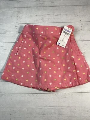 Falda Vintage Gymboree 2000 Nueva Con Etiquetas Niñas Pequeña 3 Años Rosa Con Flores Foto 1 de 4
