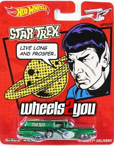 2014 Hot Wheels 59 CHEVY DELIVERY green Spock STAR TREK - Pop Culture 1:64 BDR78 - Picture 1 of 2