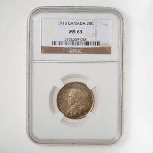 25 Cent 1918 NGC MS-63 - Picture 1 of 2