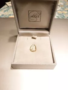 Lalique Crystal Helconian Brooch Pin-Leaf Design - Picture 1 of 5