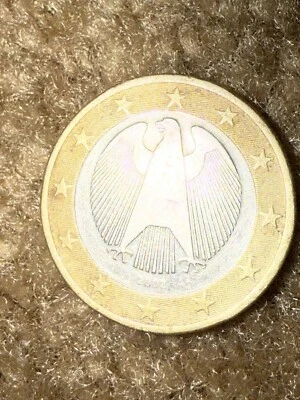 1 Euro 2002 A Germany Coin Circulated but nice.  - Image 1 of 4