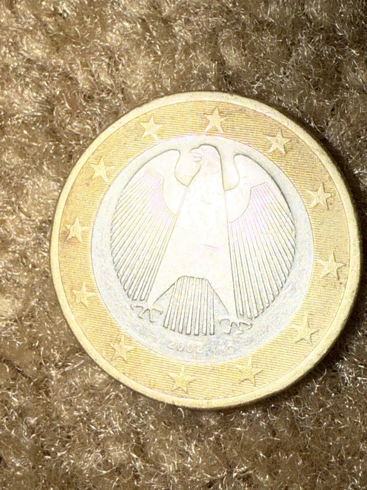 1 Euro 2002 A Germany Coin Circulated but nice.  - Image 1 of 4