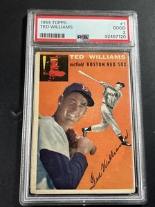 1954 Topps #1 Ted Williams PSA 2 HOF Boston Red Sox (GREATEST HITTER EVER!!) - Bild 1 von 4