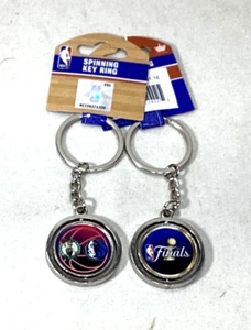 2024 NBA Finals Boston Celtics / Dallas Mavericks Duel Logo Spinning Keychain - Picture 1 of 2