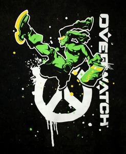 2017 Blizzard OVERWATCH Lucio Dripage Video Game Faded Look Shirt New NOS Tag LG - Picture 1 of 2