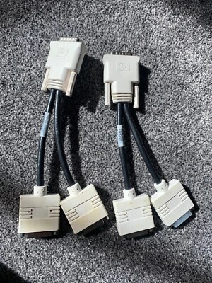 2x  HP BIZLINK DMS-59 LFH to Dual DVI Splitter Cable Adapter 338285 DL139A - Image 1 of 4