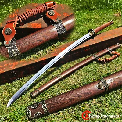 98 Type Military Saber Sharp Rosewood Japanese Samurai Katana Sword 1095 Steel - Image 1 of 4