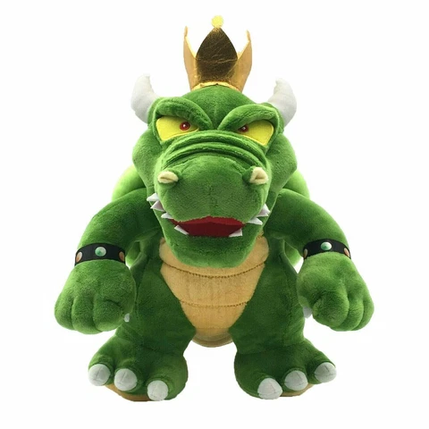 New Super Mario Bro. King Green Koopa Bowser 12" Plush Toy Doll Stuffed Animal Cover