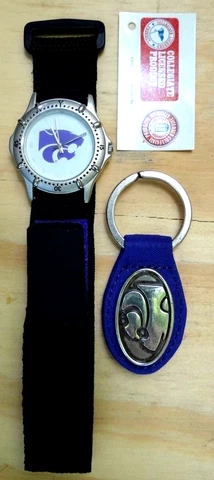 KANSAS STATE WILDCATS  Men's WATCH & KEY FOB SET Cover
