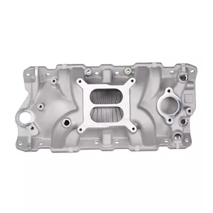 Colector de admisión de doble plano para bloque pequeño Chevy 305 327 350 V8 1955-86 atornillable - Imagen 1 de 10