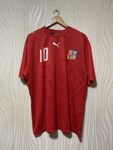 CZECH REPUBLICH 2006 2007 HOME FOOTBALL SHIRT SOCCER JERSEY PUMA sz XL ROSICKY Cover