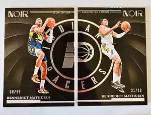 Bennedict Mathurin 2023-24 Panini Noir Association & Icon Edition /99 Set (2) - Picture 1 of 1