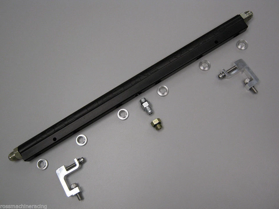 Kit de actualización de riel de combustible Toyota Supra 2JZGTE negro anodizado RMR-070-ASSY Foto 1 de 1