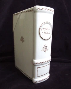 The Toscany Collection Ceramic Private Stock White Book Decanter EUC - Picture 1 of 9