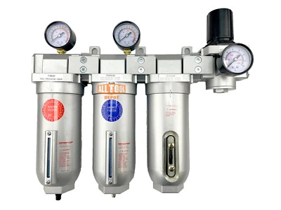 1" Super Duty Inline Compressed Air Filter Clean system 4 Stage Auto Drain - Image 1 of 4