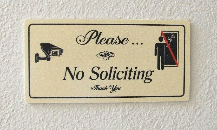 Letrero de pared sin solicitud | Sin solicitud | Sin abogados | Letrero de cámara de video Foto 1 de 1