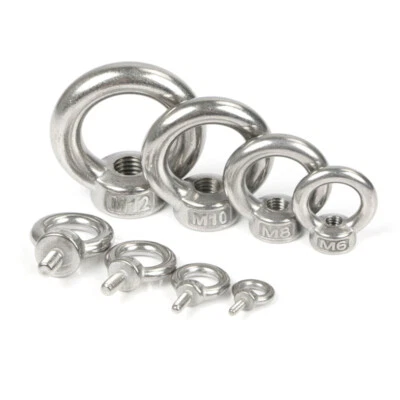 A2 Ringmutter DIN 582 Ringschraube DlN 580 Edelstahl 304 M3 Bis M27 Ösenmuttern - Bild 1 von 4