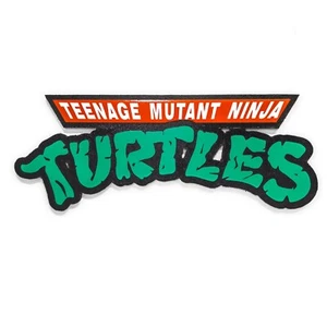 🐢 TMNT Schild - Gravur Retro Ninja Turtles Wandbild | Handarbeit Holz Spiel Deko - Bild 1 von 6