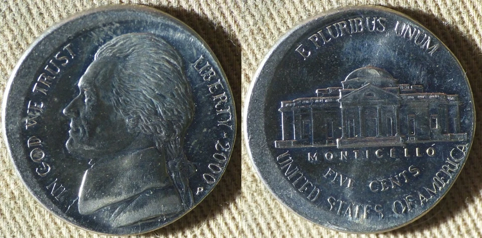 Errors : 2000P 10% Off Center Proof Planchet IREC346 - Image 1 of 1