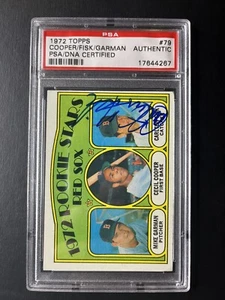 1972 Topps Carlton Fisk #79 Signed Rookie Card PSA/DNA RC Auto HOF - Picture 1 of 2