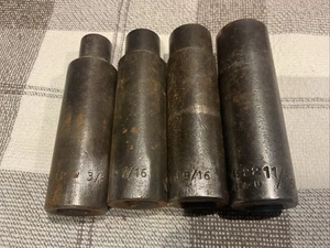 Wright Tool 4912, 4914, 4918, 4922 6-Point Deep Impact Sockets, 1/2" Drive - Picture 1 of 3