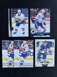 Matt Martin 5 Card NHL Ice Hockey Trading Card Lot Islanders Maple Leafs Stud - Picture 1 of 5