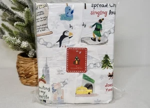 Set lenzuola cotone Pottery Barn ELF film KING Holiday Festive Buddy nuovo e sigillato - Foto 1 di 9