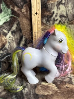 阅读 20 世纪 80 年代复古 HASBRO My Little Pony G1 BRUSH n GROW Ringlets MLP 玩具 1987 — 第 1/4 张图片