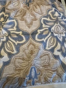 Pair-Croscill Captain’s Quarters Shams Blue Tan Cream W/Cord 20”x35” Nautical-2 - Picture 1 of 6