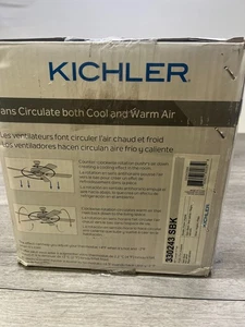 Kichler Lighting 330243SBK Lucian Indoor Ceiling Fan Satin Black - Picture 1 of 3