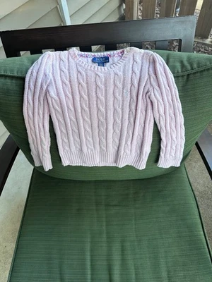 polo niña ralph lauren rosa cable tejido talla 3 Foto 1 de 4