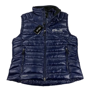 Polo Ralph Lauren RLX Down Puffer Jacket Vest Mens Size L SLIM FIT Navy NWT $368 - Picture 1 of 15