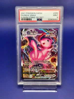 Pokémon Swsh FA 2021 nuevo VMAX Fusion Strike Secret #269 PSA 9 como nuevo arte completo raro Foto 1 de 3