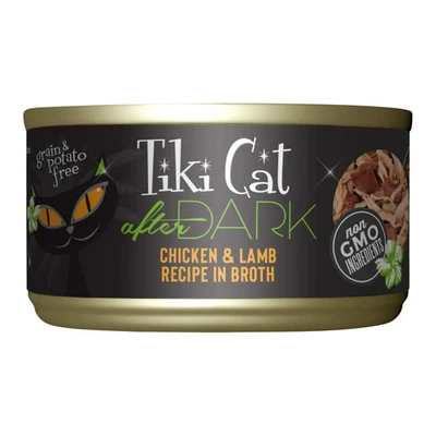 Tiki Cat After Dark Wet Cat Food, Chicken & Lamb, 2.8 oz. Cans, 12 Count 2PUC - Image 1 of 2