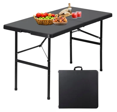 Folding Event Table, Heavy Duty Picnic Table Indoor Outdoor Camping,4FT Portable - Image 1 of 4