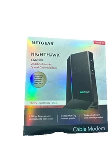 Netgear Nighthawk CM2000 2.5Gbps Cable Modem - DOCSIS 3.1 - Picture 1 of 3