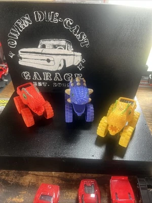 Dinosaur Monster Trucks Lot of 3 - Monster Trucks - Dinosaur Truck Toys - Image 1 of 2