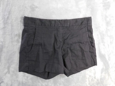 Theory 短裤女式 2 亚麻混纺定制平底前胶囊最小口袋 — 第 1/4 张图片