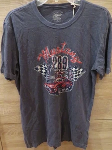 Camiseta de algodón Lucky Brand Ford Mustang 289 talla S antigua lavada azul índigo - Imagen 1 de 14