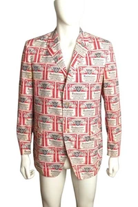 1970s Cotton Budweiser Blazer, Size Large - Picture 1 of 5