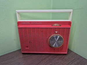 Rare Red Vintage Zenith Royal Six-Forty Eight Transistor Radio Works Read - Picture 1 of 24