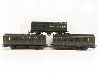Marklin HO Lote de 3 vagones de pasajeros prusianos LN 12398  Foto 1 de 4
